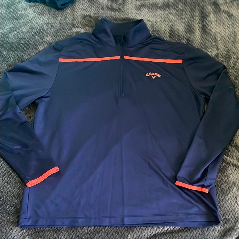 Callaway Blue and Orange Zip Jacket